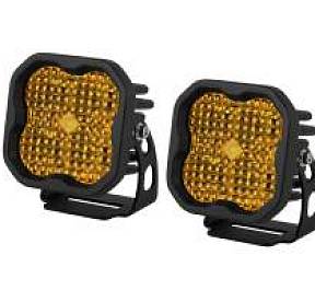 Янтарные LED-фары SS3 Pro, рабочий свет с янтарной подсветкой 2 шт 